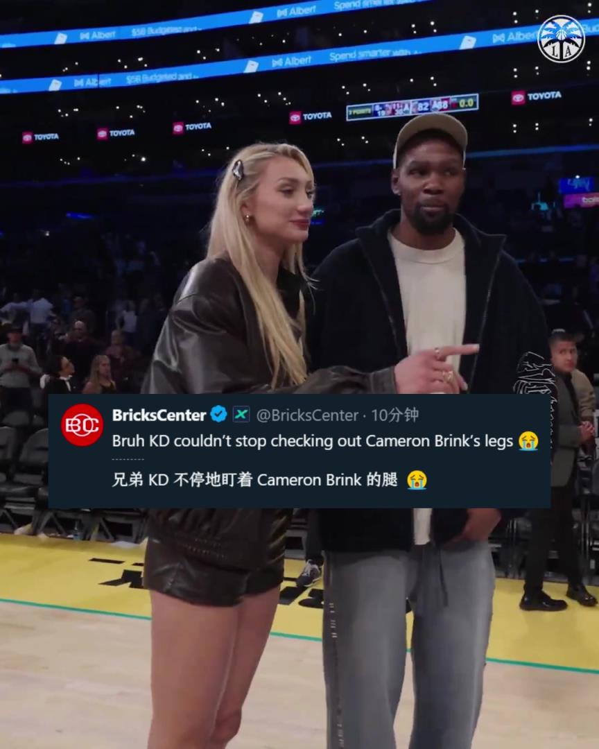 關心后者傷勢？美媒調侃：KD不停地在瞄布林克的腿